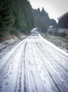 Breiter Weg weit nach oben