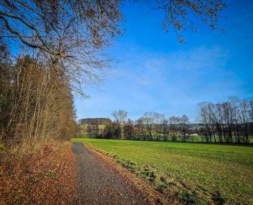 Am Rande des frühlingshaften Tals der Itz zwischen Almerswind und Schalkau