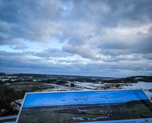 Ausblick von der Ruine Schaumburg aufs Umland