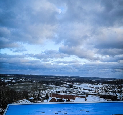 Ausblick von der Ruine Schaumburg aufs Umland