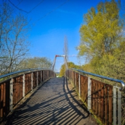 Die Brücke über den Mainzusammenfluss