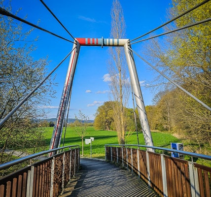 Die Brücke über den Mainzusammenfluss