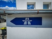 Aus Bernheck hinaus in Richtung Autobahn