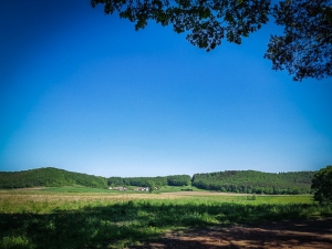 Ausblick über weite Fläche