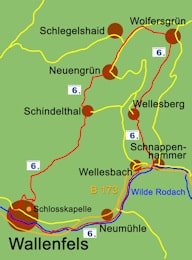 Karte Wallenfelser Höhenweg